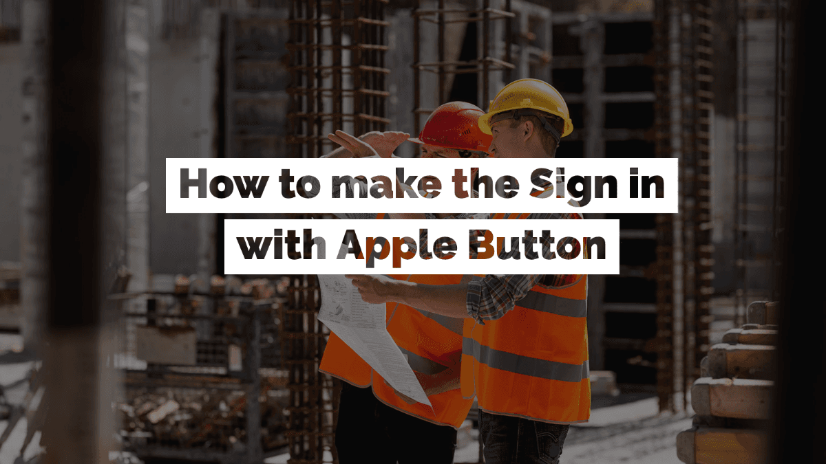How to make the sign in with Apple button